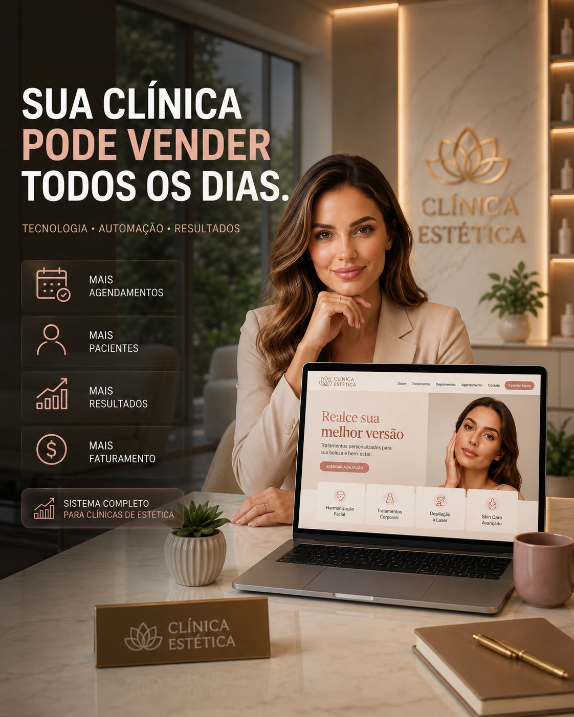 Sua clínica pode vender todos os dias.