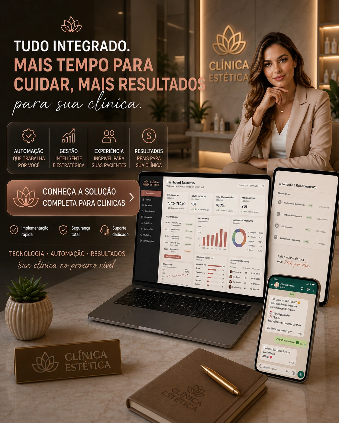 Tudo integrado